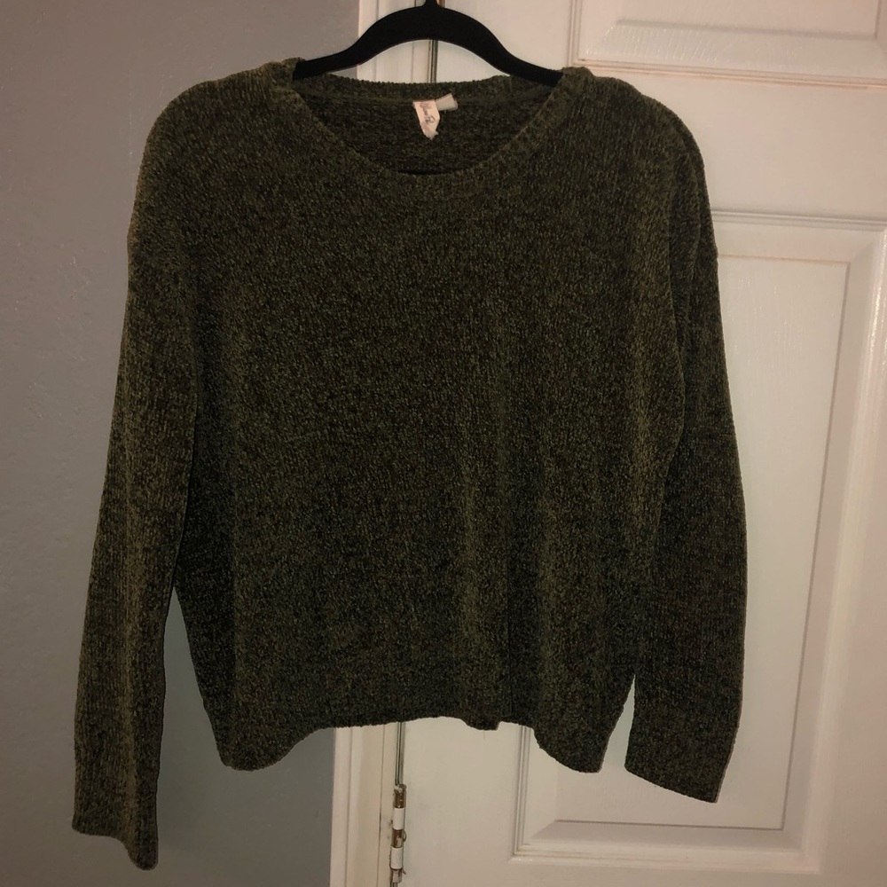 Soft green sweater